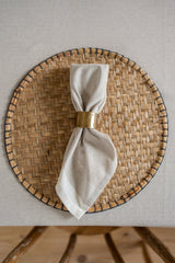 Brass Fern Napkin Rings, Set of 4
