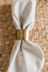 Brass Fern Napkin Rings, Set of 4