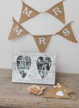 Twin Heart Frame White