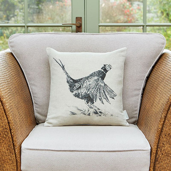 Fluttering Pheasant cushion