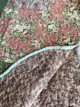 Dusky Rose Quilted Throw