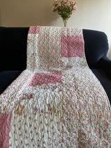 Floral Rose Quilted Throw