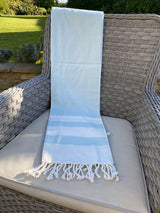 Cotton Throw - Duck Egg