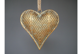 Gold Heart on a Rope decoration