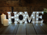 Illuminated Home sign