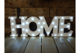Illuminated Home sign