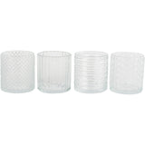 Eden Glass Tea Light Holders - Set of 4