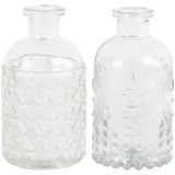 Glass Vintage Bud vase set of 2