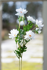 Artificial Summer White Daisy Flower Stem