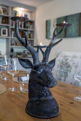 Stag Head Candle Holder centrepiece