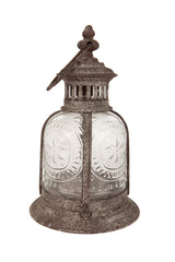 Embossed glass Lantern