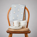 Duck on Blue Tea Towel