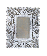 Decorative white photo frame - small