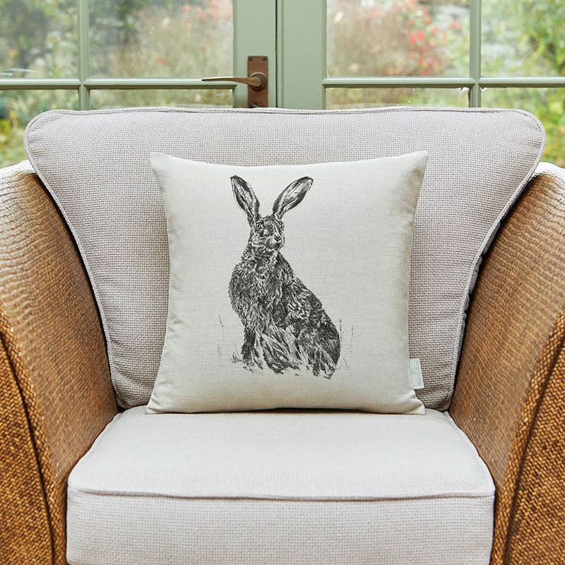 Sitting Hare Cushion