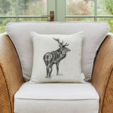 Watchful Stag cushion
