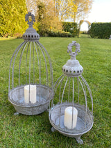 Elegant caged planters - Set of 2