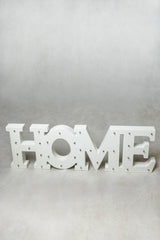Illuminated Home sign