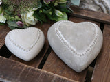 Decorative Chic Grey Stone Hearts