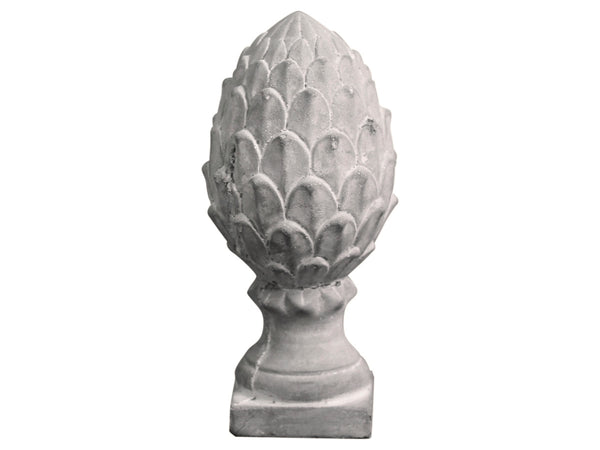 French Grey Stone Artichoke Ornament
