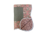 Dusky Rose Quilted Throw