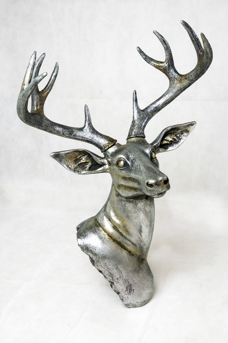 Decorative Silver Deer Head