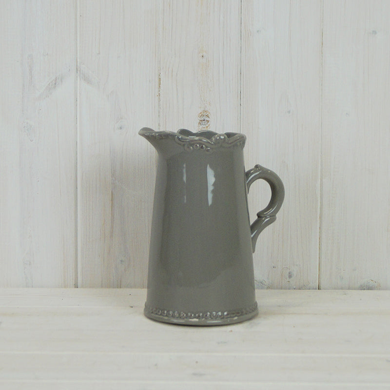 Grey pearl edged jug