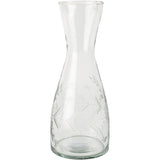 Embossed Glass Carafe