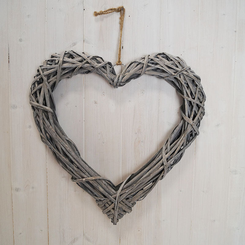 Hanging Grey Willow heart