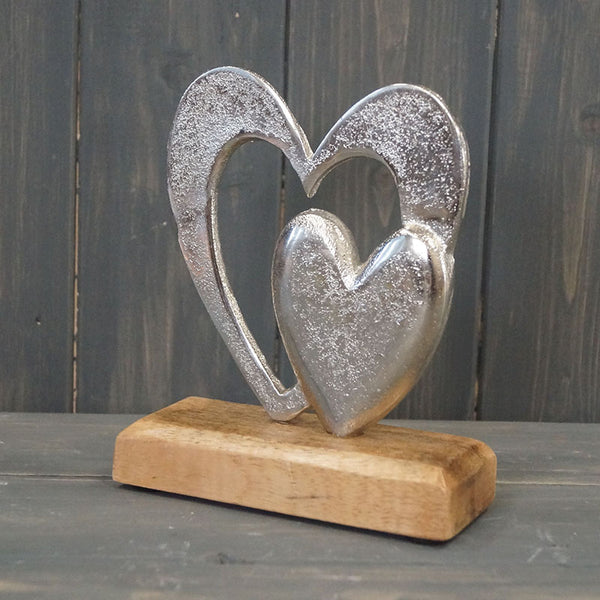 Decorative Silver Love Hearts